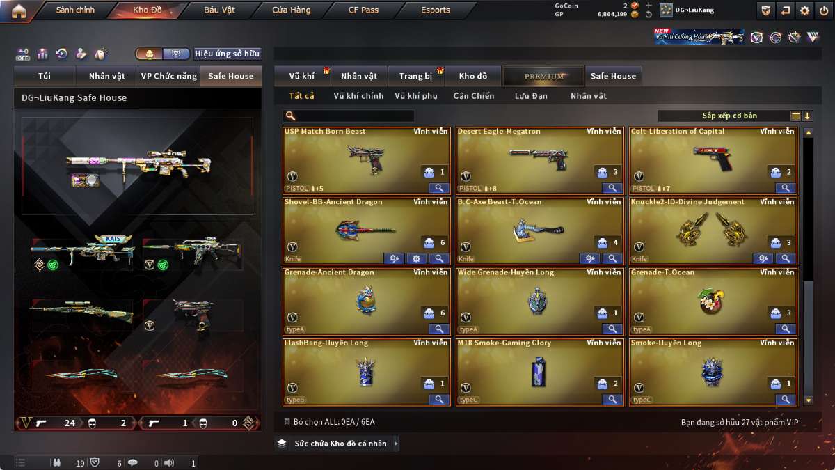 shop acc cf uy tin gia re